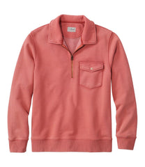 Men's Sunwashed Sweatshirt, Quarter-Zip Polo, Long-Sleeve | L.L.Bean