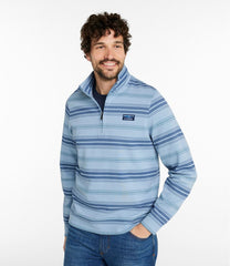 Men's Comfort Stretch Performance® Piqué, Quarter-Zip Pullover, Stripe | L.L.Bean