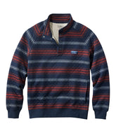 Men's Quilted Sweatshirt, Mockneck, Stripe | L.L.Bean