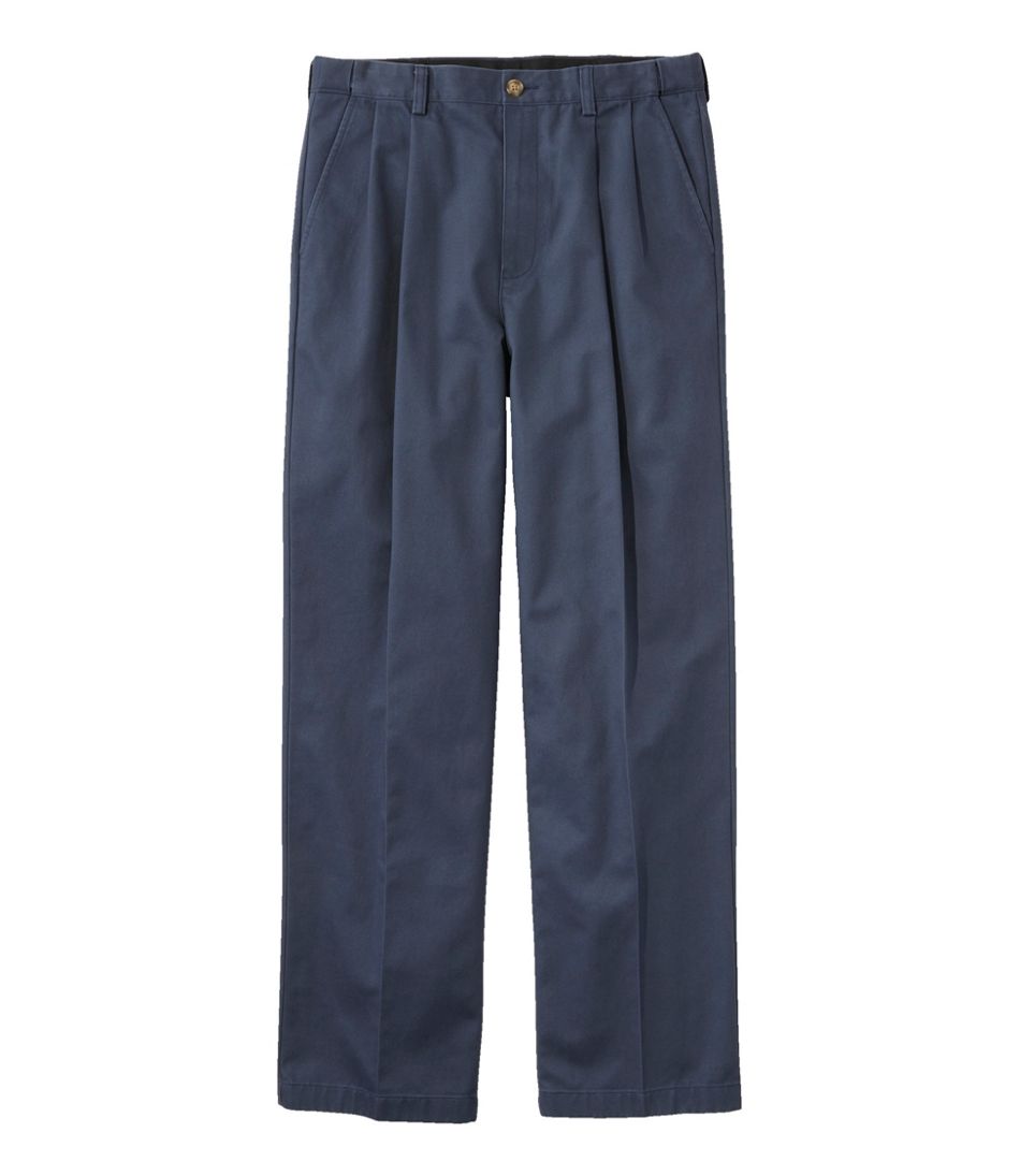 Men's Wrinkle-Free Double L® Chinos, Natural Fit, Hidden Comfort, Pleated | L.L.Bean