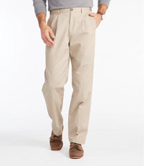 Men's Wrinkle-Free Double L® Chinos, Natural Fit, Hidden Comfort, Pleated | L.L.Bean