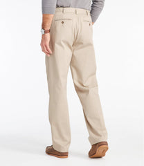 Men's Wrinkle-Free Double L® Chinos, Natural Fit, Hidden Comfort, Pleated | L.L.Bean