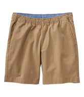 Men's Lakewashed Stretch Khaki Shorts, Pull-On, 8" | L.L.Bean
