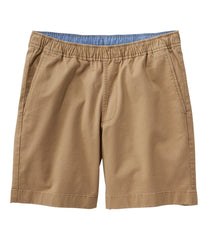 Men's Lakewashed Stretch Khaki Shorts, Pull-On, 8" | L.L.Bean