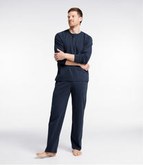 Men's Bean's Cotton Knit Pajamas, Henley PJ Set | L.L.Bean