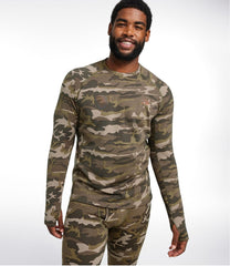 Men's Heavyweight Base Layer Crew Top, Print | L.L.Bean
