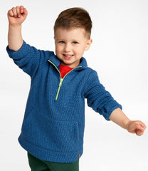 Toddlers' Ridgeknit Pullover, Glow-in-the-Dark Quarter-Zip | L.L.Bean