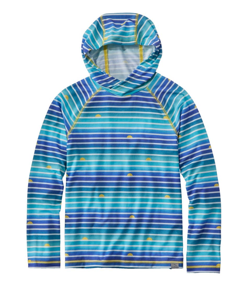 Kids' Everyday SunSmart® Hooded Tee, Long-Sleeve Stripe | L.L.Bean