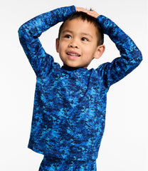 Kids' Wicked Warm Midweight Long Underwear, Top Print | L.L.Bean