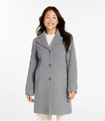 Women's Classic Lambswool Polo Coat, Three-Quarter Length | L.L.Bean