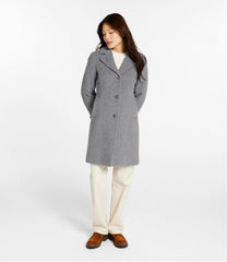 Women's Classic Lambswool Polo Coat, Three-Quarter Length | L.L.Bean