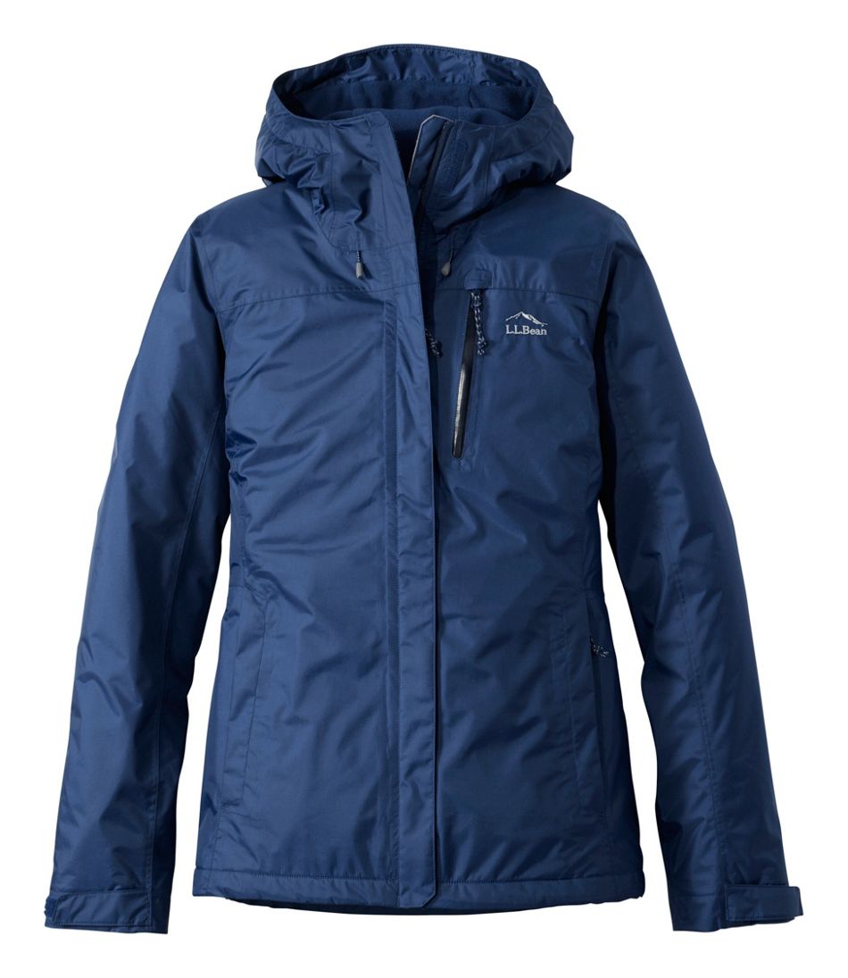 Women's Trail Model Rain Jacket, Fleece-Lined | L.L.Bean