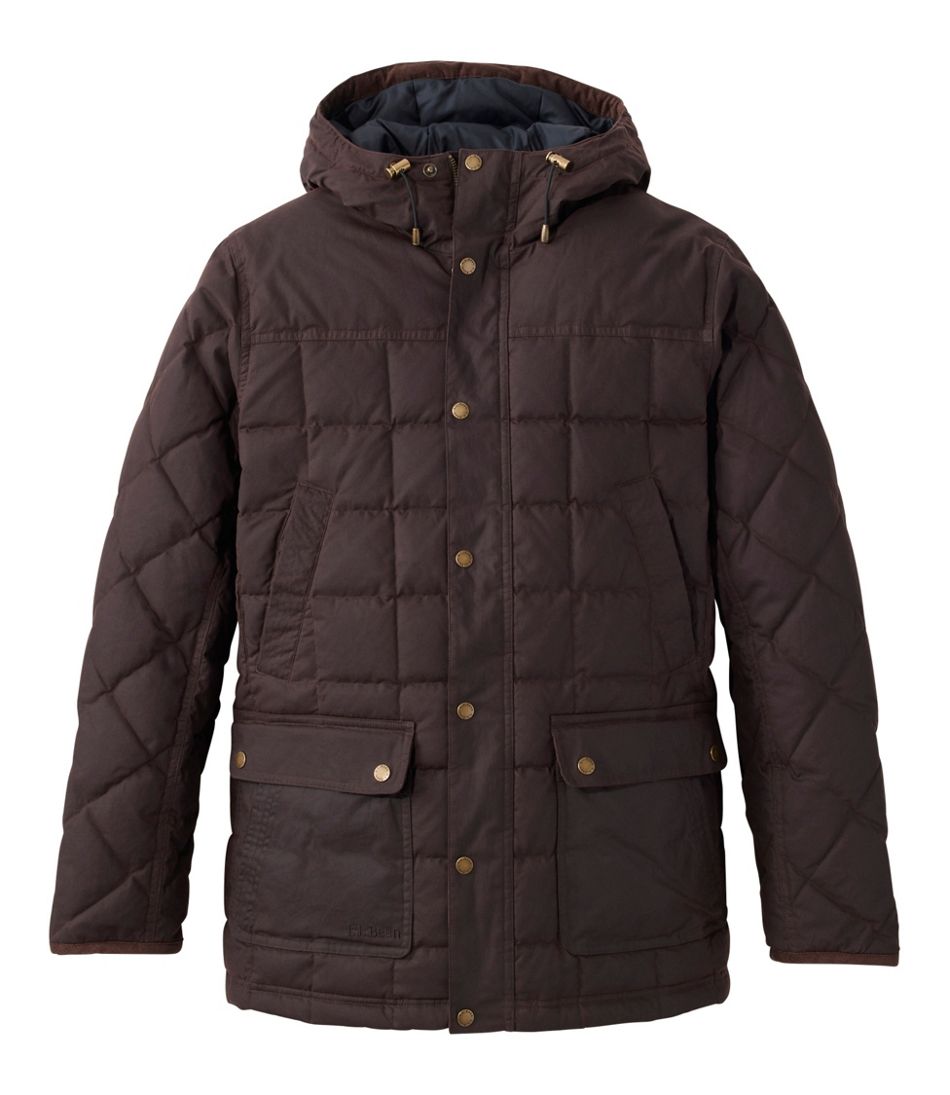 Men's Upcountry Waxed Down Hooded Jacket | L.L.Bean