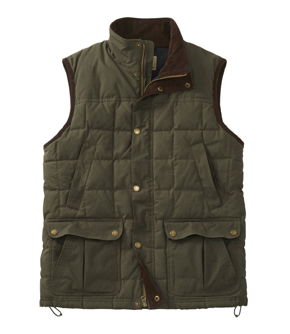 Men's Upcountry Waxed Cotton Down Vest | L.L.Bean