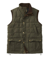 Men's Upcountry Waxed Cotton Down Vest | L.L.Bean