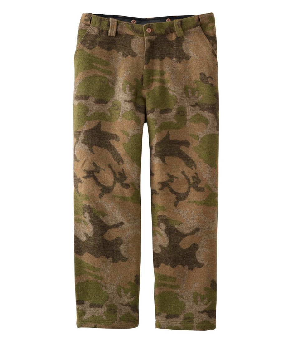Men's Maine Guide Wool Pants with PrimaLoft, Camouflage | L.L.Bean