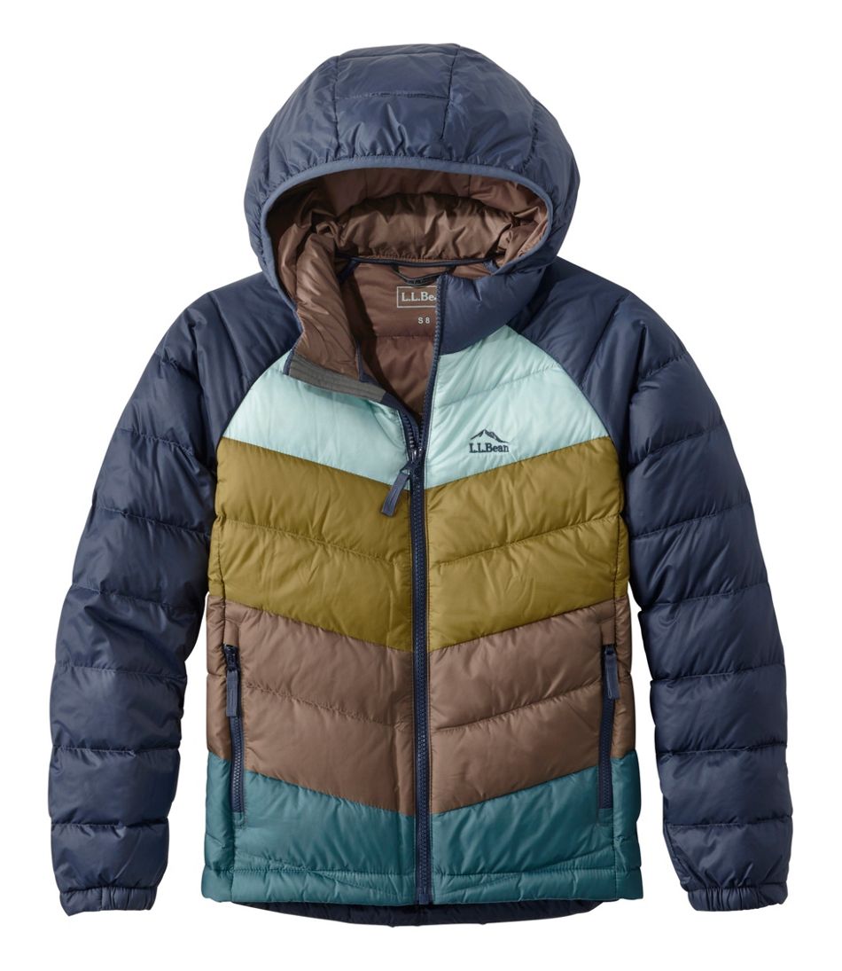 Kids' Ultralight 650 Down Jacket, Colorblock | L.L.Bean