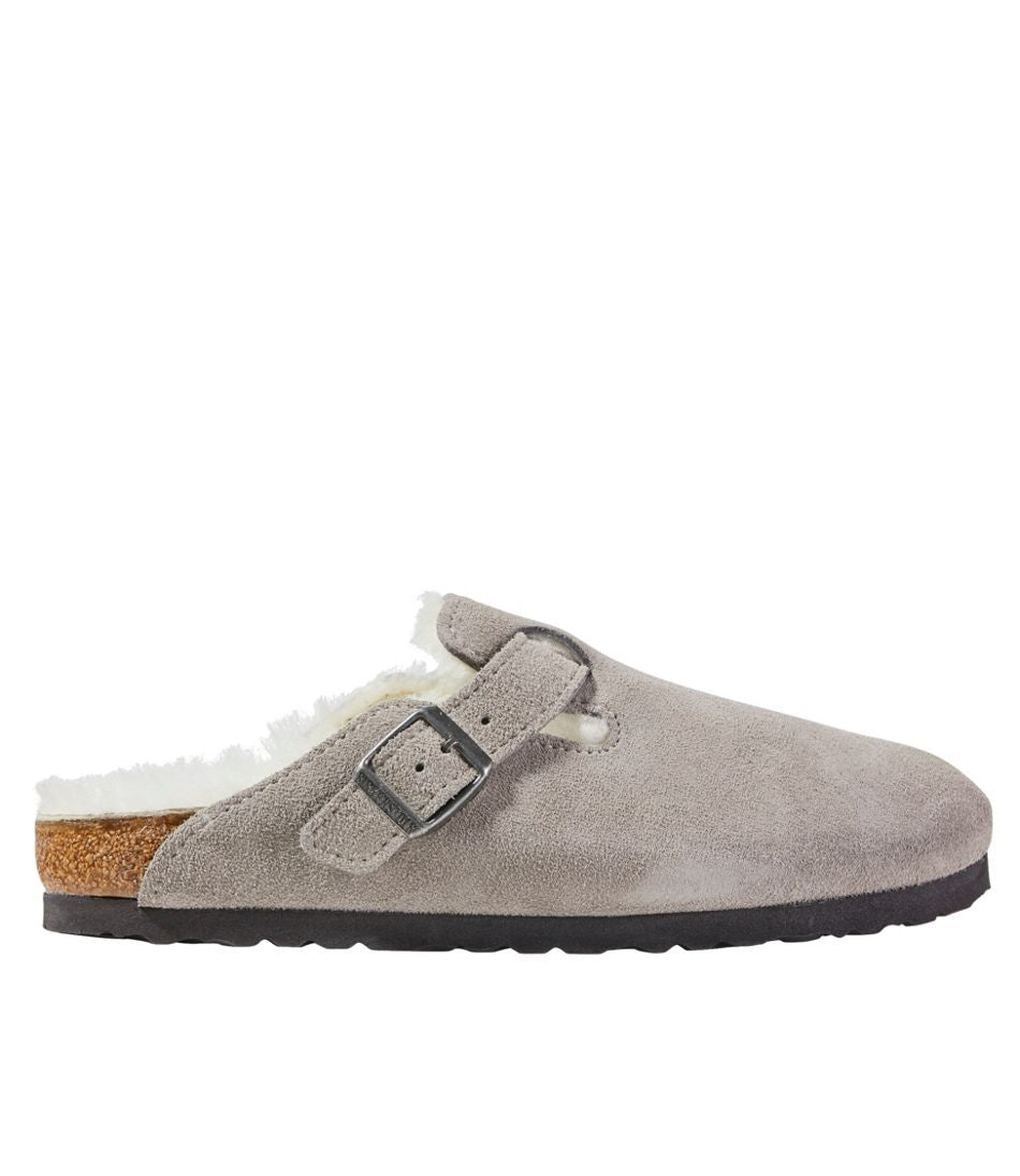Women's Birkenstock Boston Clogs, Suede Shearling | L.L.Bean