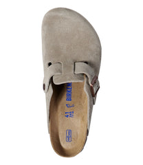 Men's Birkenstock Soft Footbed Boston Clogs, Suede | L.L.Bean