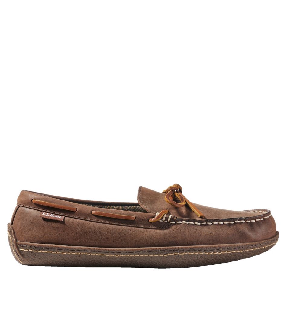 Men's Handsewn Slippers, Flannel-Lined | L.L.Bean