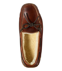 Men's Leather Double-Sole Slippers, Shearling-Lined | L.L.Bean