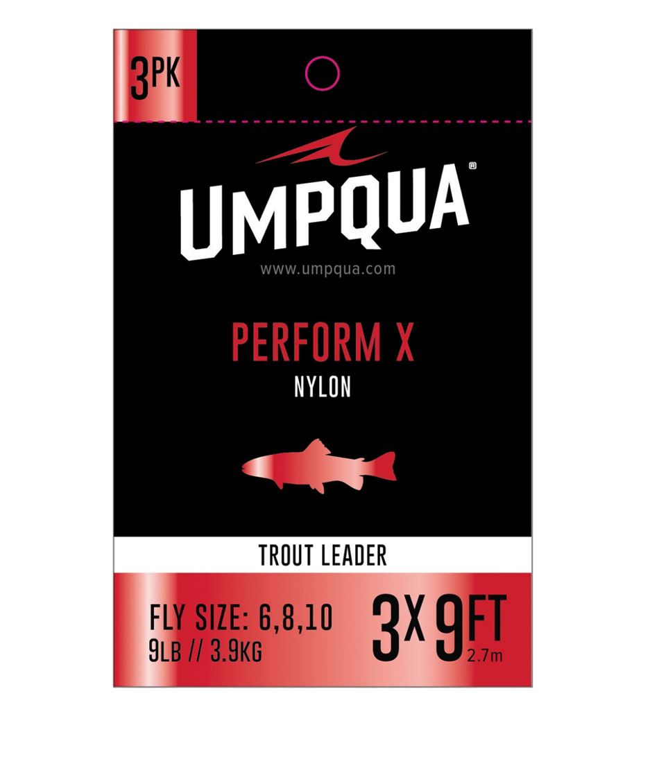 Umpqua Perform X Trout Leader, 3-Pack | L.L.Bean