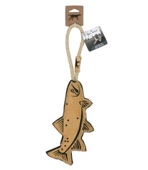 Natural Leather and Wool Fish Dog Tug Toy | L.L.Bean
