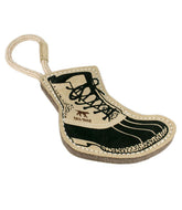 Natural Leather and Wool Bean Boot Tug Dog Toy | L.L.Bean
