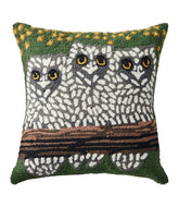 Indoor/Outdoor Hooked Pillow, Owls | L.L.Bean
