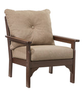 All-Weather Patio Chair with Textured Cushion, Mahogany | L.L.Bean