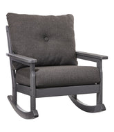 All-Weather Patio Rocker with Textured Cushion, Slate Gray | L.L.Bean