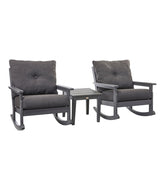 All-Weather Patio Rocker Set with Side Table, Slate Gray | L.L.Bean