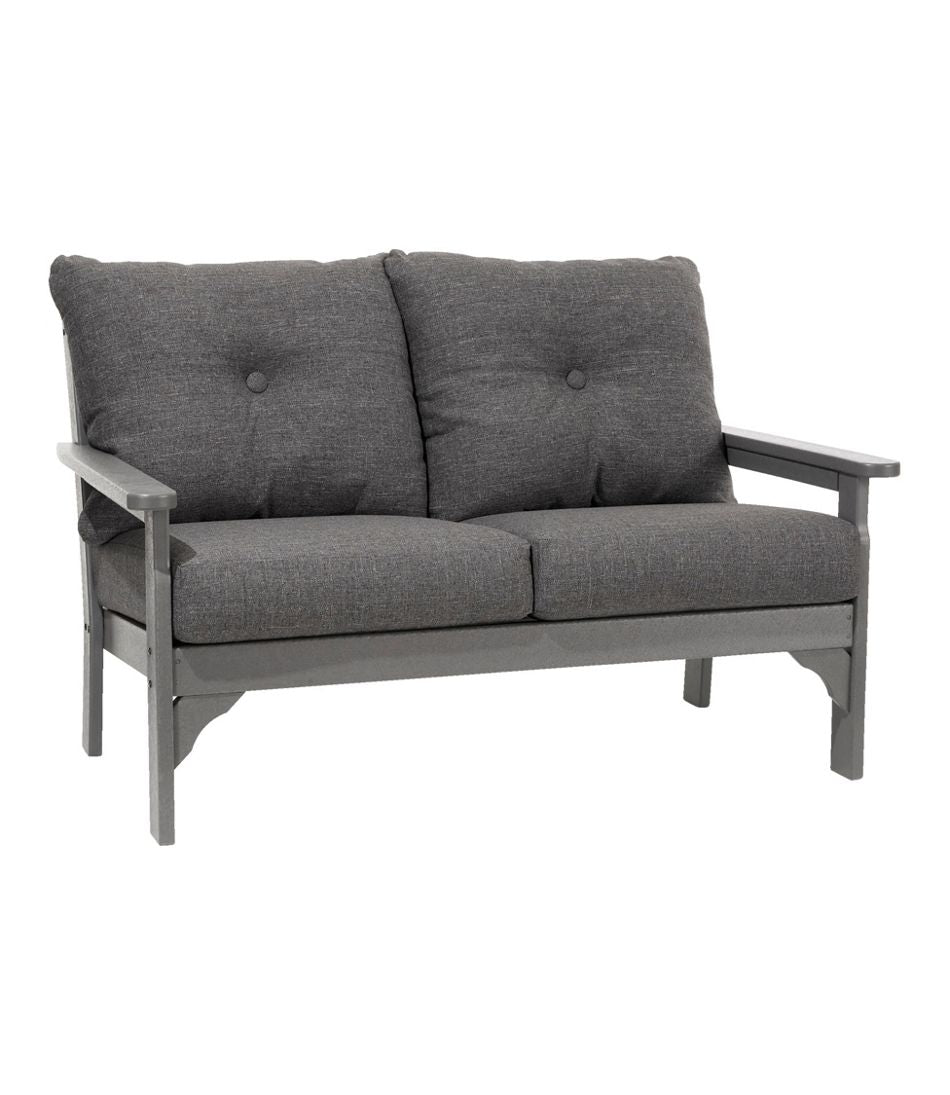 All-Weather Patio Loveseat with Textured Cushion, Slate Gray | L.L.Bean