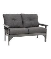 All-Weather Patio Loveseat with Textured Cushion, Slate Gray | L.L.Bean