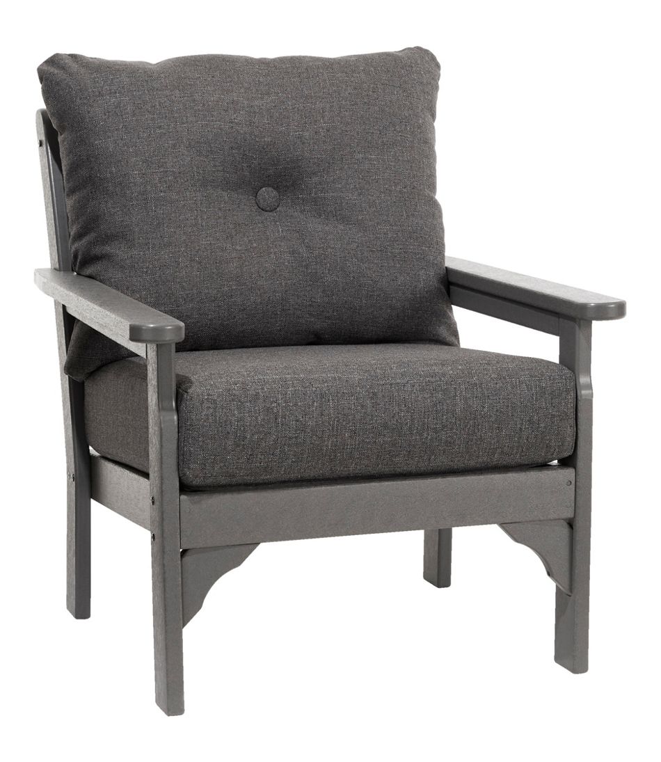 All-Weather Patio Chair with Textured Cushion, Slate Gray | L.L.Bean