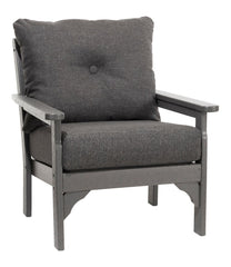 All-Weather Patio Chair with Textured Cushion, Slate Gray | L.L.Bean