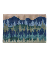 Printed Recycled Waterhog Doormat, Pine Trees | L.L.Bean