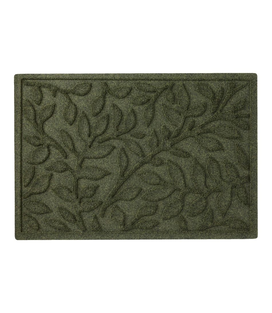 Heavyweight Recycled Waterhog Doormat, Woodland Leaf | L.L.Bean