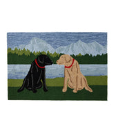 Indoor/Outdoor Vacationland Rug, Mountain Dogs | L.L.Bean