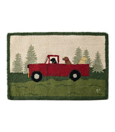 Wool Hooked Novelty Rug, Dog Caravan | L.L.Bean