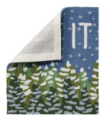 Indoor/Outdoor Vacationland Runner, Frosted Trees | L.L.Bean