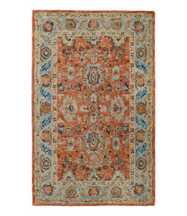 Single Border Terracotta Wool Tufted Rug | L.L.Bean