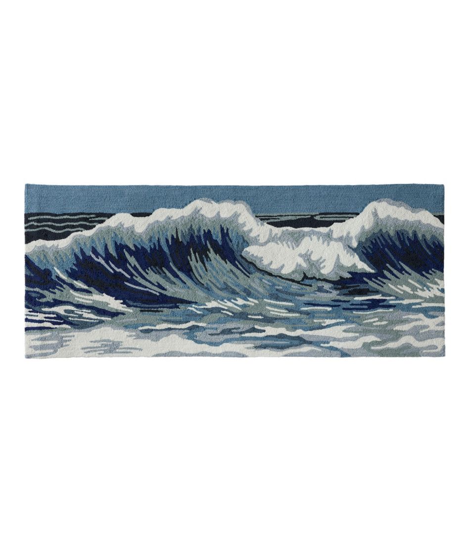Indoor/Outdoor Vacationland Runner, Ocean Waves | L.L.Bean