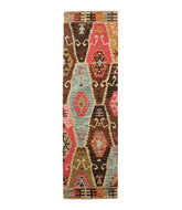 Rustic Geometric Wool Hooked Runner | L.L.Bean