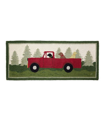 Wool Hooked Novelty Runner, Dog Caravan | L.L.Bean