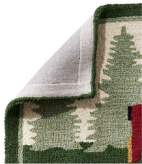 Wool Hooked Novelty Runner, Dog Caravan | L.L.Bean