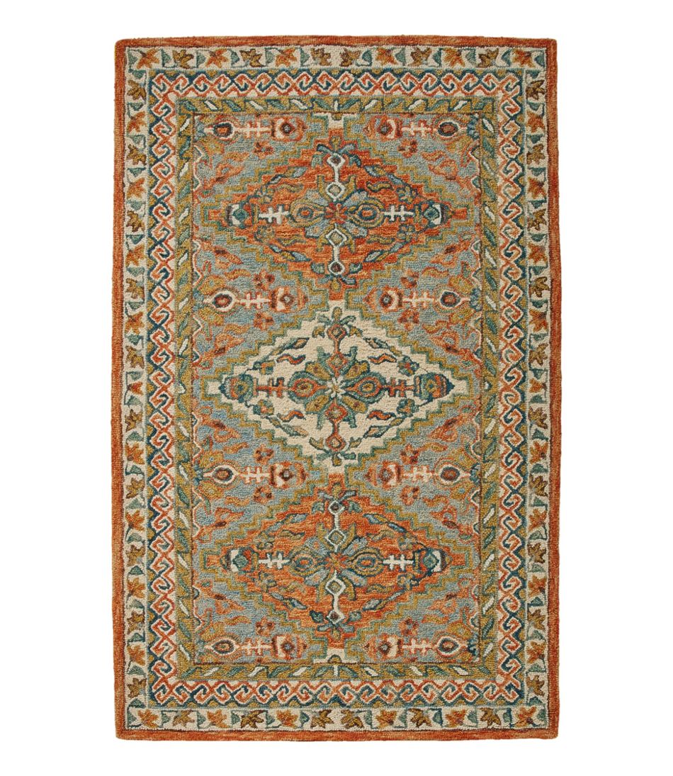 Bordered Medallion Wool Tufted Rug | L.L.Bean