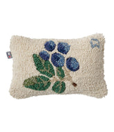 Wool Hooked Throw Pillow, Blueberries, 8" x 12" | L.L.Bean