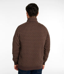 Men's Bean's Quilted Sweatshirt, Mockneck, Print | L.L.Bean