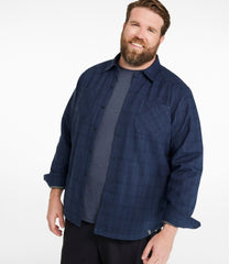 Men's Katahdin Performance Flannel Shirt-Jacket, Hi-Pile Fleece-Lined Solid | L.L.Bean